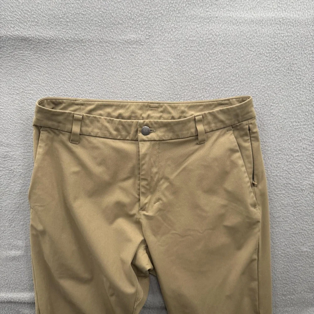 Lululemon Pants Mens 30x31 Beige Slim Fit Stretch Chino Casual Travel Office